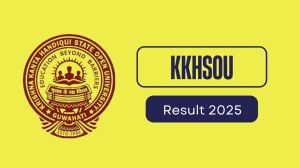 KKHSOU Result 2025 Out at kkhsou.ac.in Direct Link to Download 1st Sem Result