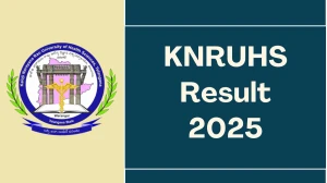 KNRUHS Result 2025 Released at knruhs.telangana.gov.in Direct Link to Download MBBS Result