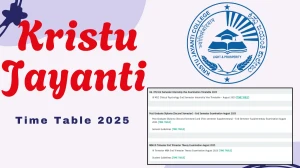 Kristu Jayanti Time Table 2025 Announced @ kristujayanti.edu.in Details Here
