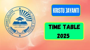 Kristu Jayanti Time Table 2025 Announced @ kristujayanti.edu.in Details Here
