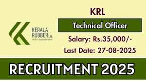 KRL Technical Officer Recruitment 2025 - Apply Online