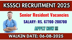 KSSSCI Senior Resident Recruitment 2025 – Walk in for 20 Posts KSSSCI Senior Resident Recruitment 2025 – Walk in for 20 Posts