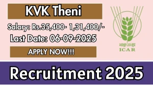 KVK Theni Recruitment 2025 - Apply Offline for Programme Assistant, Senior Scientist and Head Posts
