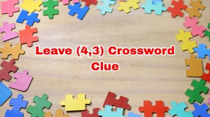Leave Crossword Clue Irish Daily Mail Quick (4,3) letters Answer