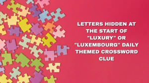Letters hidden at the start of 