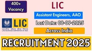 LIC Recruitment 2025 - Apply Online for 491 Assistant Engineers, AAO Posts