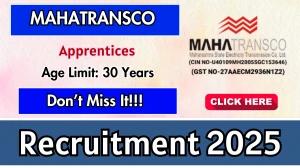 MAHATRANSCO Apprentice Recruitment 2025 - Apply Online for 39 Posts