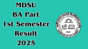 MDSU BA Part 1st Semester Result 2025 Out at mdsuexam.org Direct Link to Download 1st Semester Result
