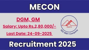 MECON Recruitment 2025 - Apply Online for 02 DGM, GM Posts