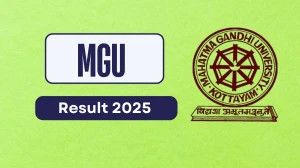 MGU Result 2025 Released at mgu.ac.in Direct Link to Download 1st Semester Result