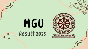 MGU Result 2025 Released at mgu.ac.in Direct Link to Download 2nd, 5th Sem Result