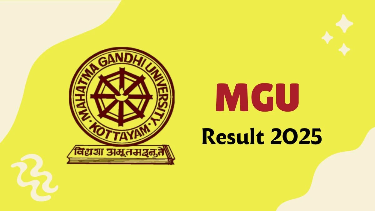 MGU Result 2025 Released at mgu.ac.in Direct Link to Download UG Course Result