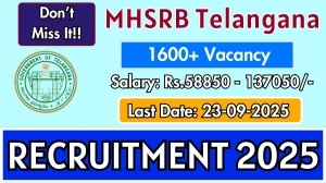 MHSRB Telangana Recruitment 2025 - Apply Online for 1623 Civil Assistant Surgeon Specialists, Medical Officer Specialist Posts MHSRB Telangana Recruitment 2025 - Apply Online for 1623 Civil Assistant Surgeon Specialists, Medical Officer Specialist Posts