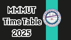 MMMUT Time Table 2025 Announced For B.Pharm @ mmmut.ac.in Details Here