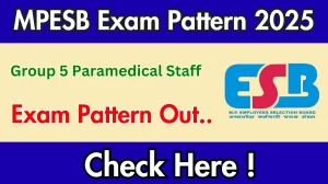 MPESB Group 5 Paramedical Staff Exam Pattern 2025