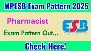 MPESB Pharmacist Exam Pattern 2025