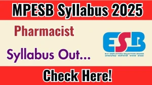 MPESB Pharmacist Syllabus 2025 Out Direct Link to Download Syllabus PDF here