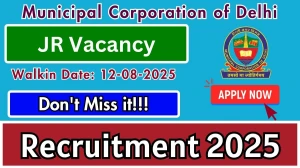 Municipal Corporation of Delhi Junior Residents Recruitment 2025 – Walk in for 3 Posts