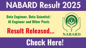 NABARD Data Engineer, Data Scientist/ AI Engineer and Other Posts Result 2025 Out at nabard.org, Direct Link to Download Result PDF Here NABARD Data Engineer, Data Scientist/ AI Engineer and Other Posts Result 2025 Out at nabard.org, Direct Link to Download Result PDF Here