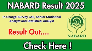 NABARD In Charge-Survey Cell, Senior Statistical Analyst and Statistical Analyst Result 2025 Out at nabard.org, Direct Link to Download Result PDF Here NABARD In Charge-Survey Cell, Senior Statistical Analyst and Statistical Analyst Result 2025 Out at nabard.org, Direct Link to Download Result PDF Here