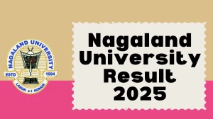 Nagaland University Result 2025 Released at nagalanduniversity.ac.in Direct Link to Download UG Course Result