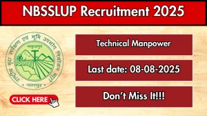 NBSSLUP Technical Manpower Recruitment 2025 - Apply Offline