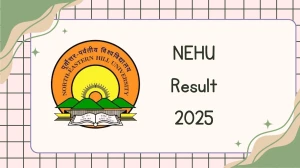 NEHU Result 2025 Released at nehu.ac.in Direct Link to Download 1st Semester Result