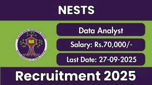 NESTS Data Analyst Recruitment 2025 - Apply Offline by Sep 27