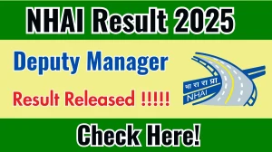 NHAI Deputy Manager Result 2025 Out at nhai.org, Direct Link to Download Result PDF Here