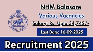 NHM Balasore Recruitment 2025 - Apply Offline for 06 Psychiatric Nurse, Yoga Instructor and More Posts