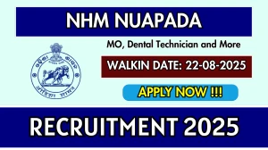 NHM Nuapada Recruitment 2025 – Walk in for 16 MO, Dental Technician and More Posts
