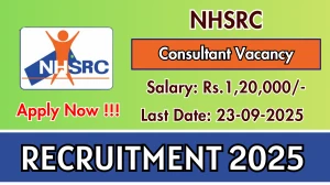 NHSRC Consultant Recruitment 2025 - Apply Online by Sep 23