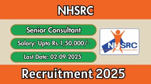 NHSRC Senior Consultant Recruitment 2025 - Apply Online