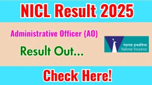 NICL Result 2025 Announced. Direct Link to Check NICL Administrative Officer (AO) Result 2025 nationalinsurance.nic.co.in