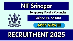 NIT Srinagar Temporary Faculty Recruitment 2025 - Apply Offline NIT Srinagar Temporary Faculty Recruitment 2025 - Apply Offline