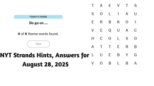 NYT Strands Answers and Hints for August 28, 2025