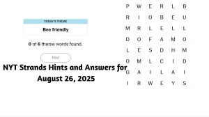 NYT Strands Hints and Answers for August 26, 2025
