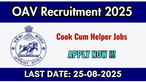 OAV Bhaleri Cook Cum Helper Recruitment 2025 - Apply Offline OAV Bhaleri Cook Cum Helper Recruitment 2025 - Apply Offline