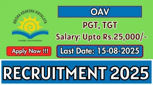 OAV Recruitment 2025 - Apply Offline for PGT, TGT Posts