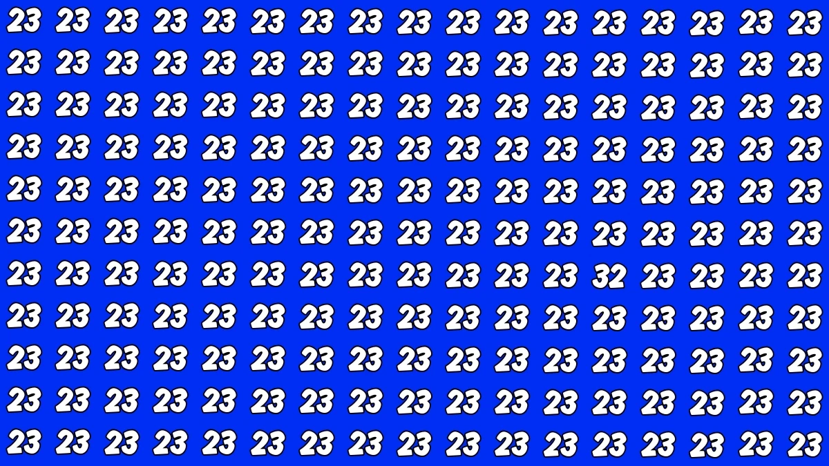 Observation Find it Out: Within 6 Seconds Spot The Number 32 among 23