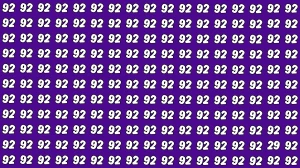 Observation Find It Out: Within 7 Seconds Spot The Number 29 among 92s