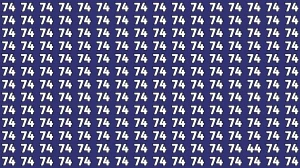 Observation Find It Out: Within 7 Seconds Spot The Number 44 among 74s