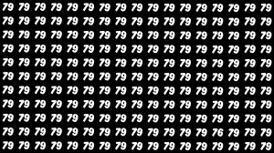 Observation Find It Out: Within 7 Seconds Spot The Number 79 among 76s