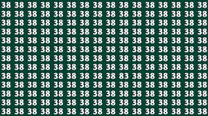 Observation Find It Out: Within 7 Seconds Spot The Number 83 among 38s