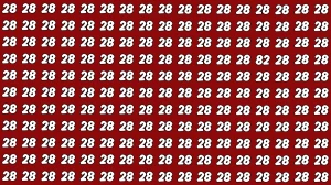Observation Find It Out: Within 8 Seconds Spot The Number 82 among 28s