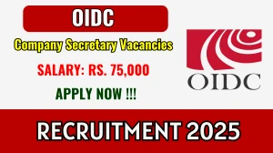 OIDC Company Secretary Recruitment 2025 - Apply Offline