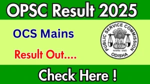 OPSC OCS Mains Result 2025 Out at opsc.gov.in, Direct Link to Download Result PDF Here