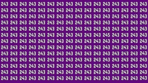 Optical Illusion 7 Seconds Challenge: Only People with Eagle Eyes Can spot the Number 245