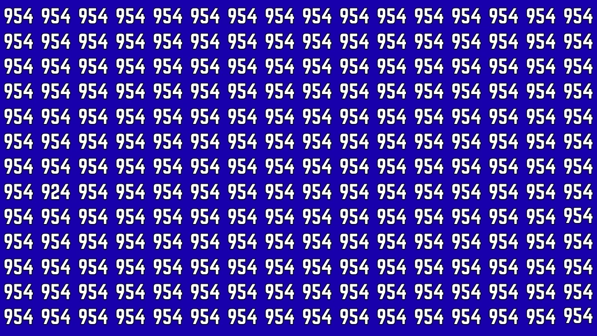 Optical Illusion 7 Seconds Challenge: Only People with Eagle Eyes Can spot the Number 924