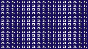 Optical Illusion IQ Test: Are You A Genius? Within 6 Seconds Spot The Inverted 21 among Inverted 12s